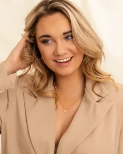 Finaste Graveerbare ketting muntje goud kleurig Discount