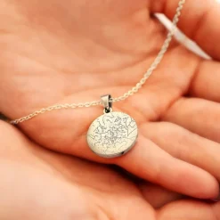 Finaste Graveerbare ketting sterrenhemel Sale