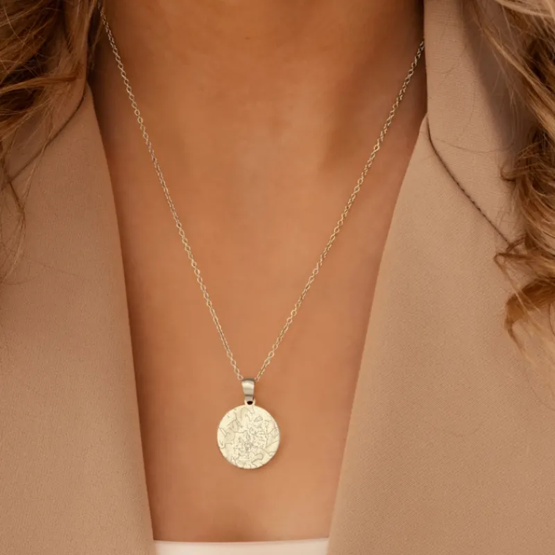 Finaste Graveerbare ketting sterrenhemel Sale