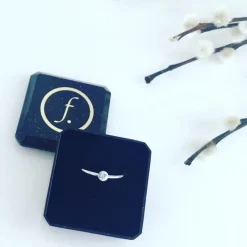Finaste Graveerbare minimalistische ring met muntje Hot