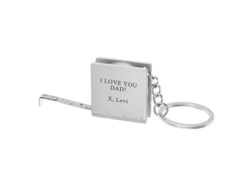 Finaste Graveerbare sleutelhanger rolmaat Best