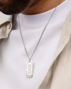 Finaste Graveerbare tag ketting heren Fashion