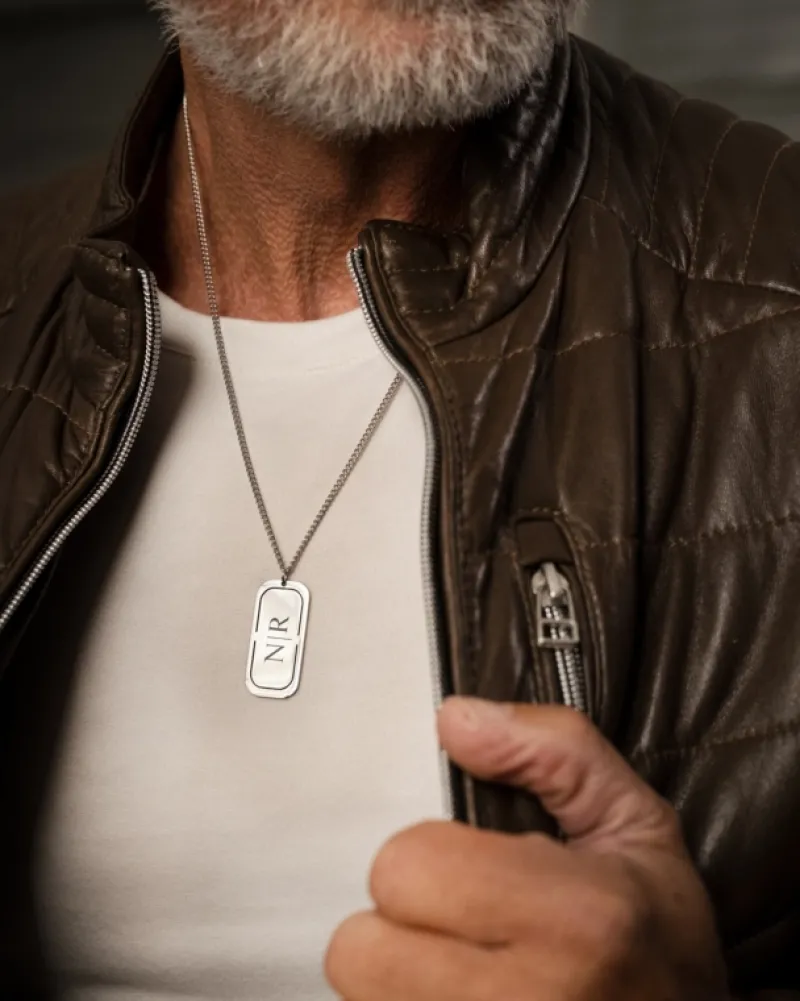 Finaste Graveerbare tag ketting heren Fashion