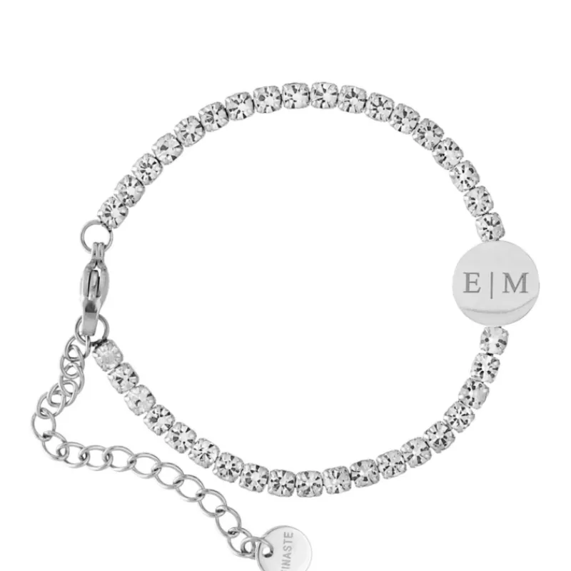 Finaste Graveerbare Tennis Armband Outlet