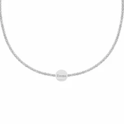 Finaste Graveerbare tennis ketting New