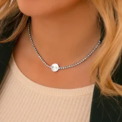 Finaste Graveerbare tennis ketting New