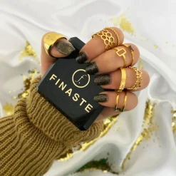 Finaste Grote zegelring 2 letters goud kleurig Clearance
