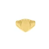 Finaste Grote zegelring goud kleurig Clearance