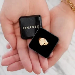 Finaste Grote zegelring goud kleurig Clearance