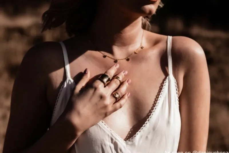 Finaste Grove ring statement goud kleurig Sale