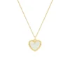 Finaste Hartjes ketting parelmoer goudkleurig Outlet