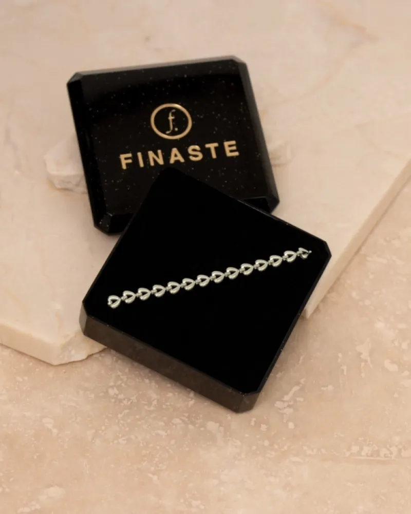 Finaste Heart chain enkelbandje New
