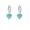 Finaste Heart earrings turquoise Outlet