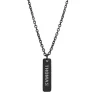 Finaste Heren ketting met tekst zwart Best