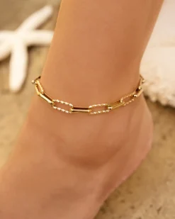 Finaste Iconic chain anklet goldplated Hot