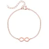 Finaste Infinity armband rose goud kleurig New