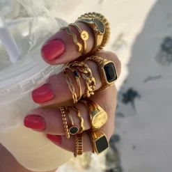 Finaste Influencer heart ring goudkleurig Outlet