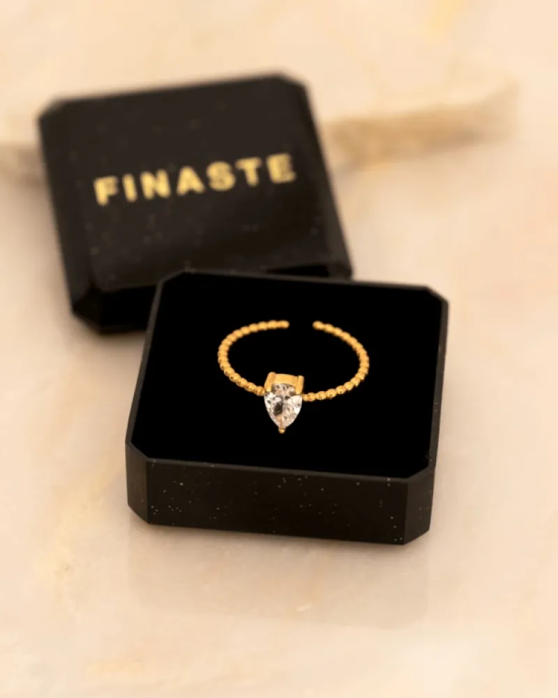 Finaste Influencer ring drop goudkleurig Best