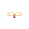 Finaste Influencer ring glam dark pink goudkleurig New