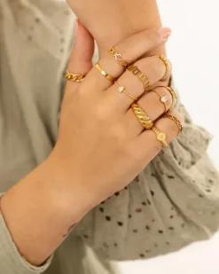 Finaste Influencer ring glam goudkleurig Discount