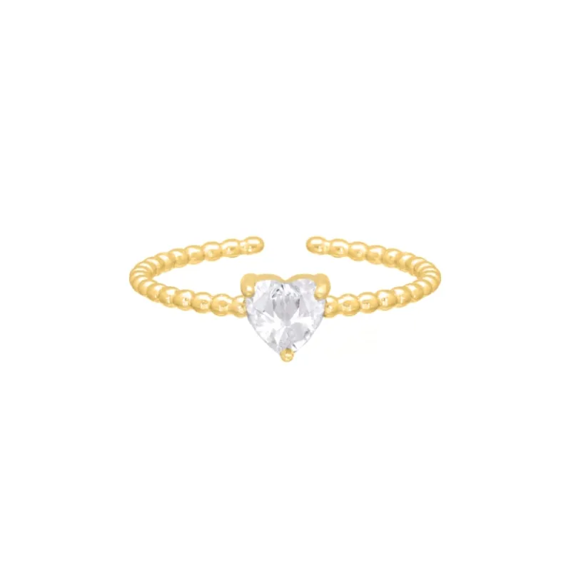 Finaste Influencer ring heart goudkleurig Online