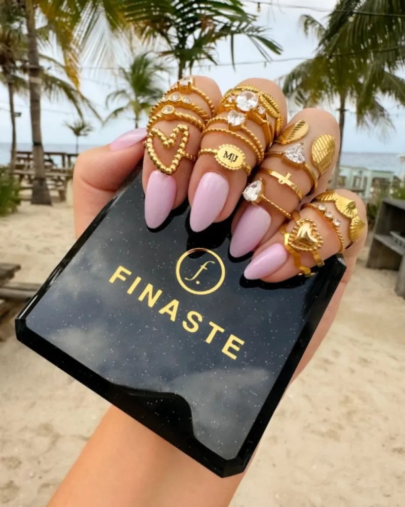 Finaste Influencer ring heart goudkleurig Online