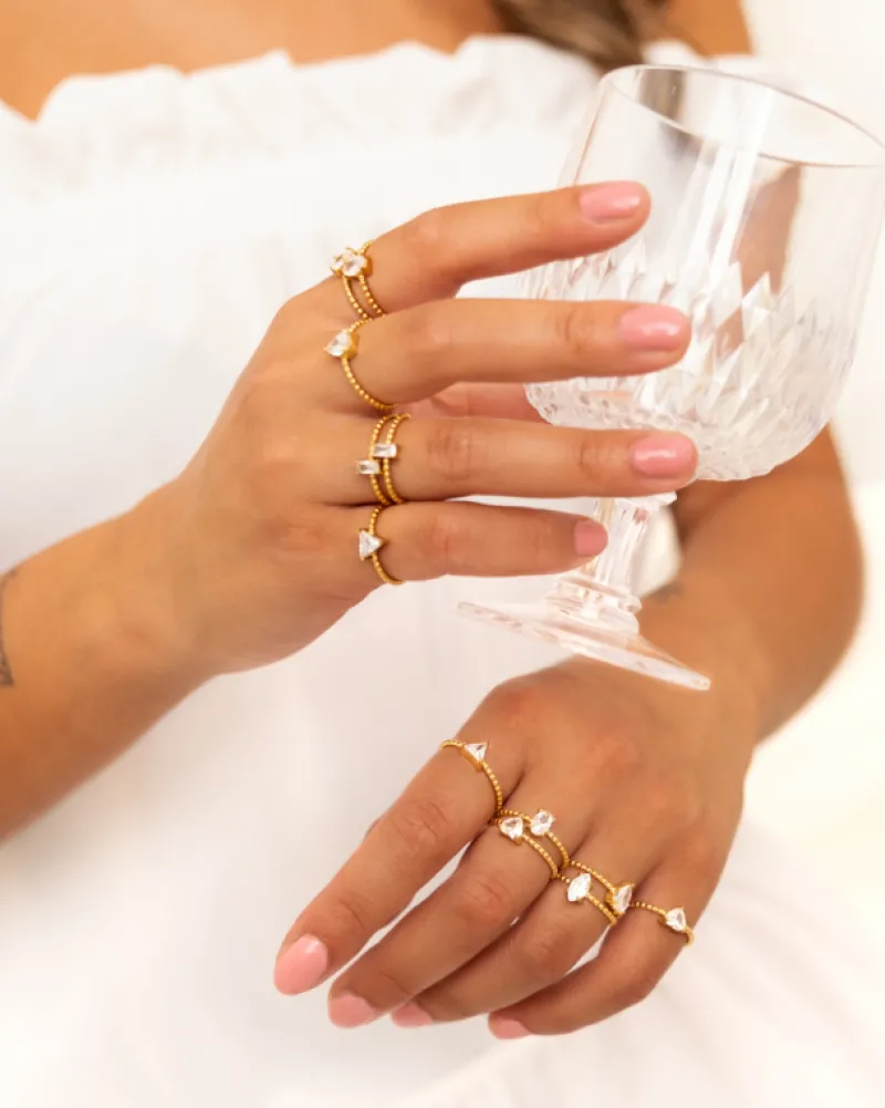 Finaste Influencer ring heart goudkleurig Online