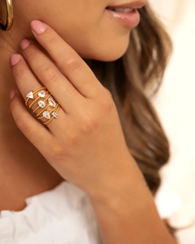 Finaste Influencer ring heart goudkleurig Online