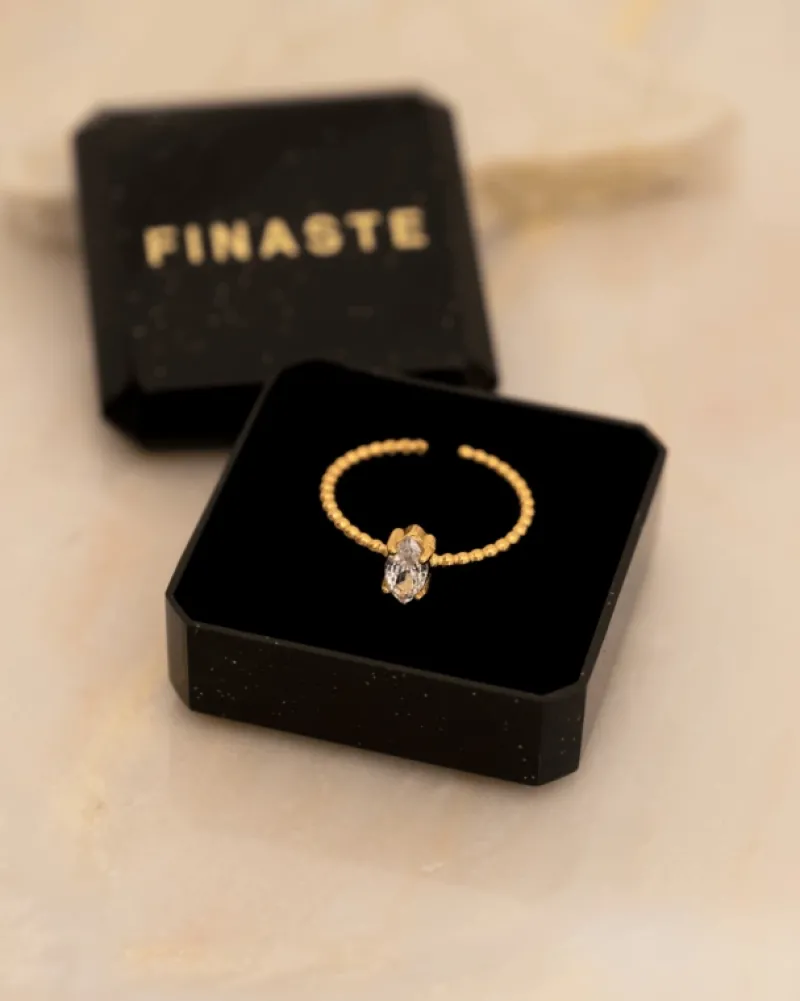 Finaste Influencer ring verstelbaar goudkleurig Fashion