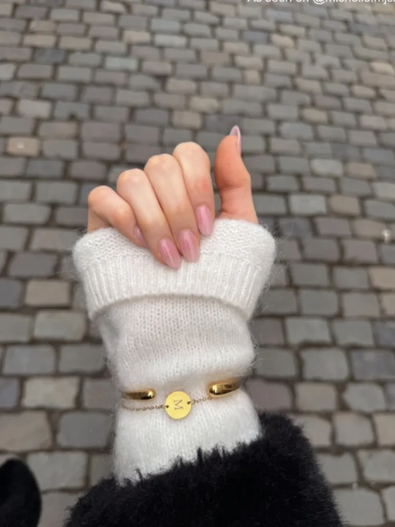 Finaste Initial Armband Mini Coin Goud Kleurig Best