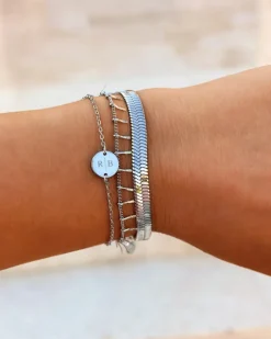 Finaste Initial Armband Mini Coin Best