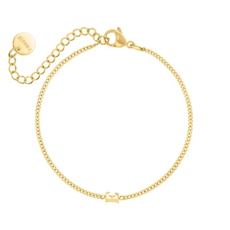 Finaste Initial bracelet mini goldplated New