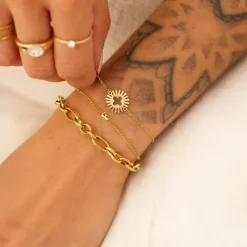 Finaste Initial bracelet mini goldplated New