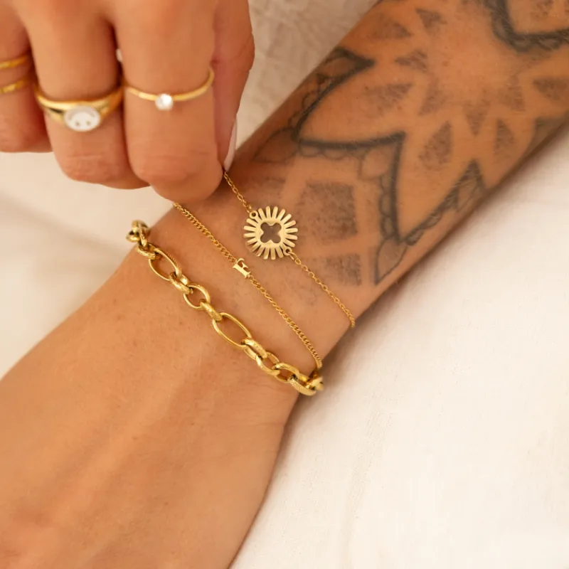 Finaste Initial bracelet mini goldplated New