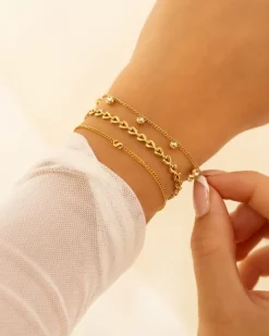 Finaste Initial bracelet mini goldplated New