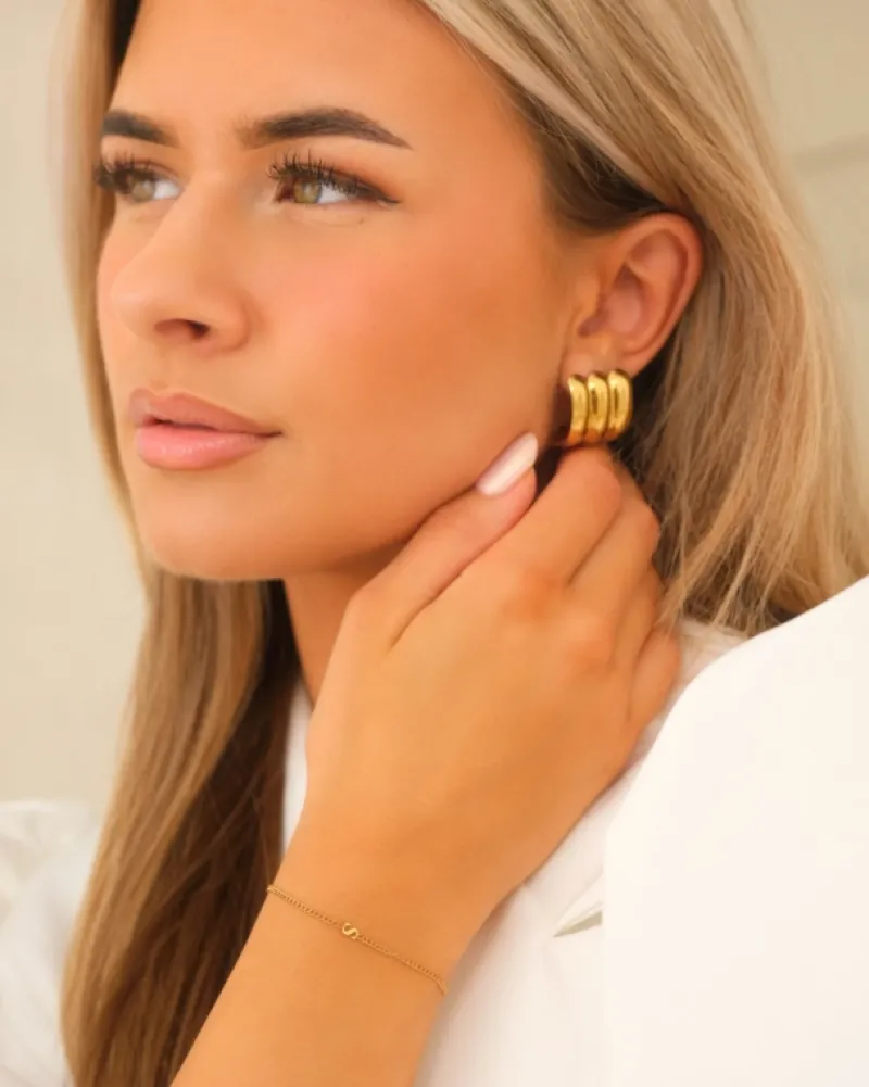 Finaste Initial bracelet mini goldplated New