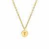 Finaste Initial Coin Ketting Goud Kleurig Best