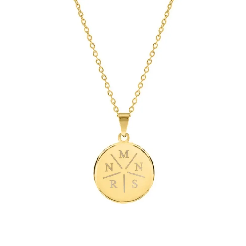 Finaste Initial ketting 5 letters goudkleurig Hot