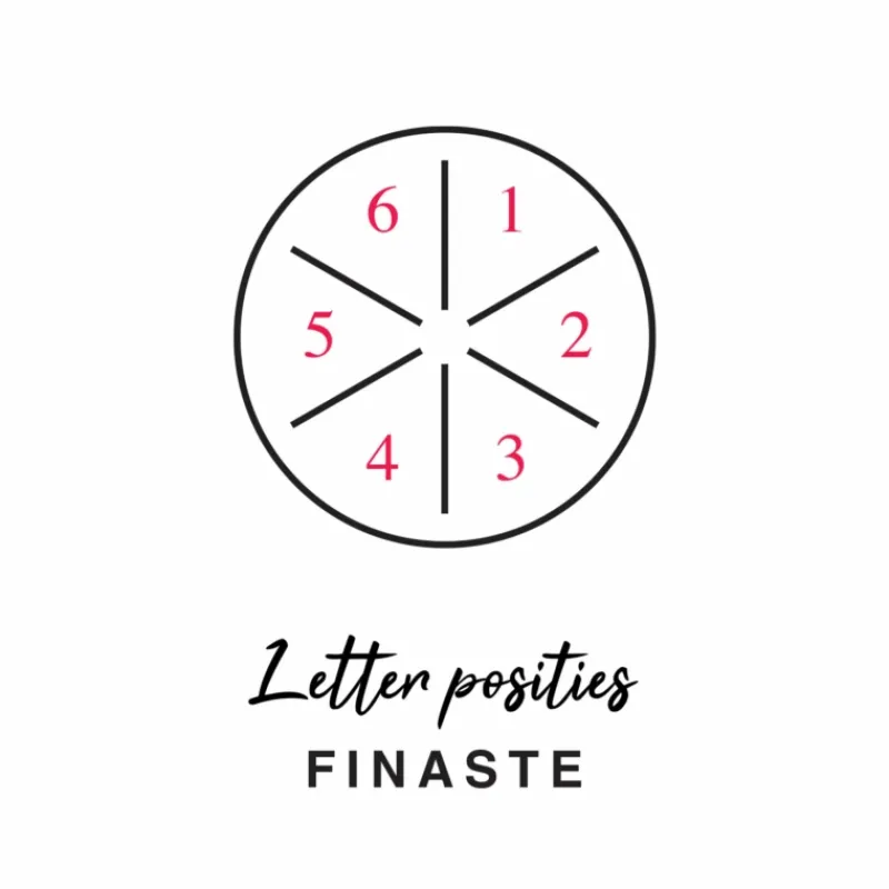 Finaste Initial ketting 6 letters goudkleurig Clearance