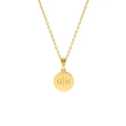 Finaste Initial necklace 2 letters goudkleurig Hot