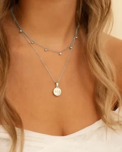Finaste Initial necklace 2 letters Hot