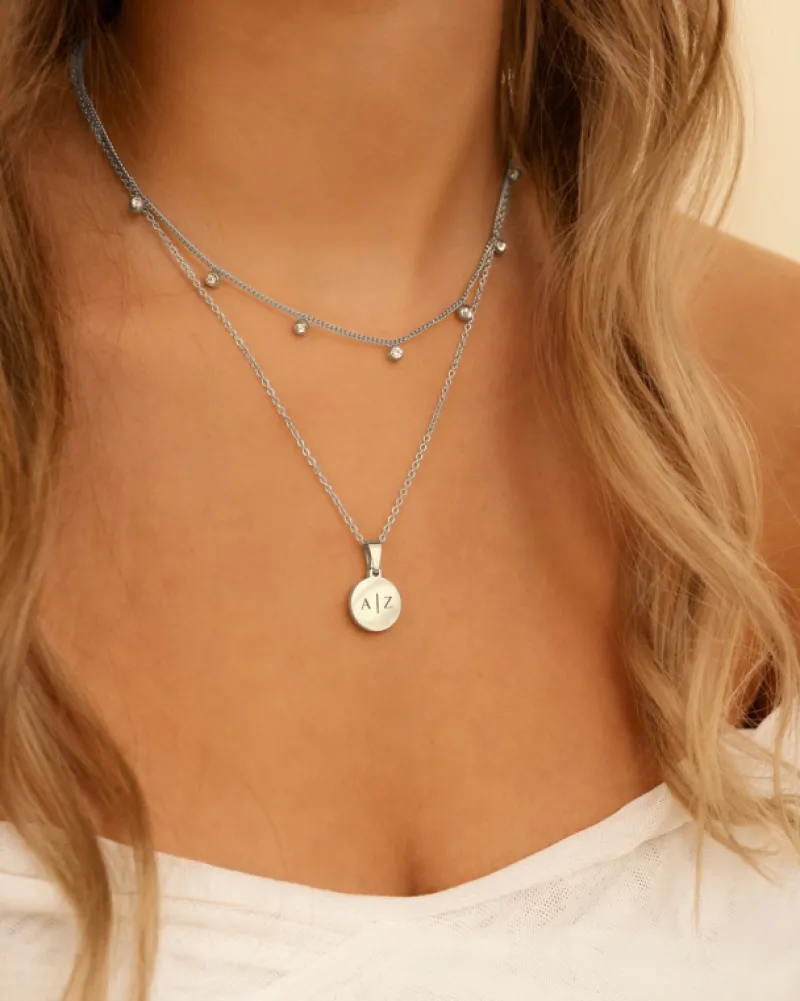 Finaste Initial necklace 2 letters Hot