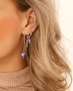 Finaste Initial stud oorbellen Discount