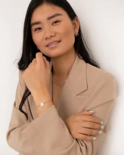 Finaste 2 initialen armband klein muntje Outlet