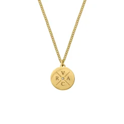 Finaste Ketting 4 initials exclusive goudkleurig Best