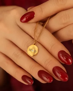 Finaste Ketting 2 initials exclusive goudkleurig Discount