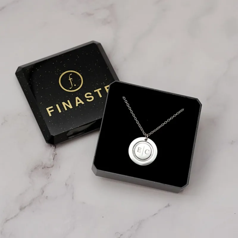 Finaste Ketting 2 initials luxury Hot