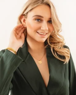 Finaste Ketting 2 initials luxury kleur goud Sale