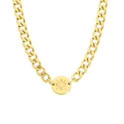 Finaste Ketting chunky 4 initials kleur goud Fashion