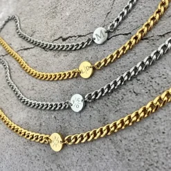 Finaste Ketting chunky initial Sale